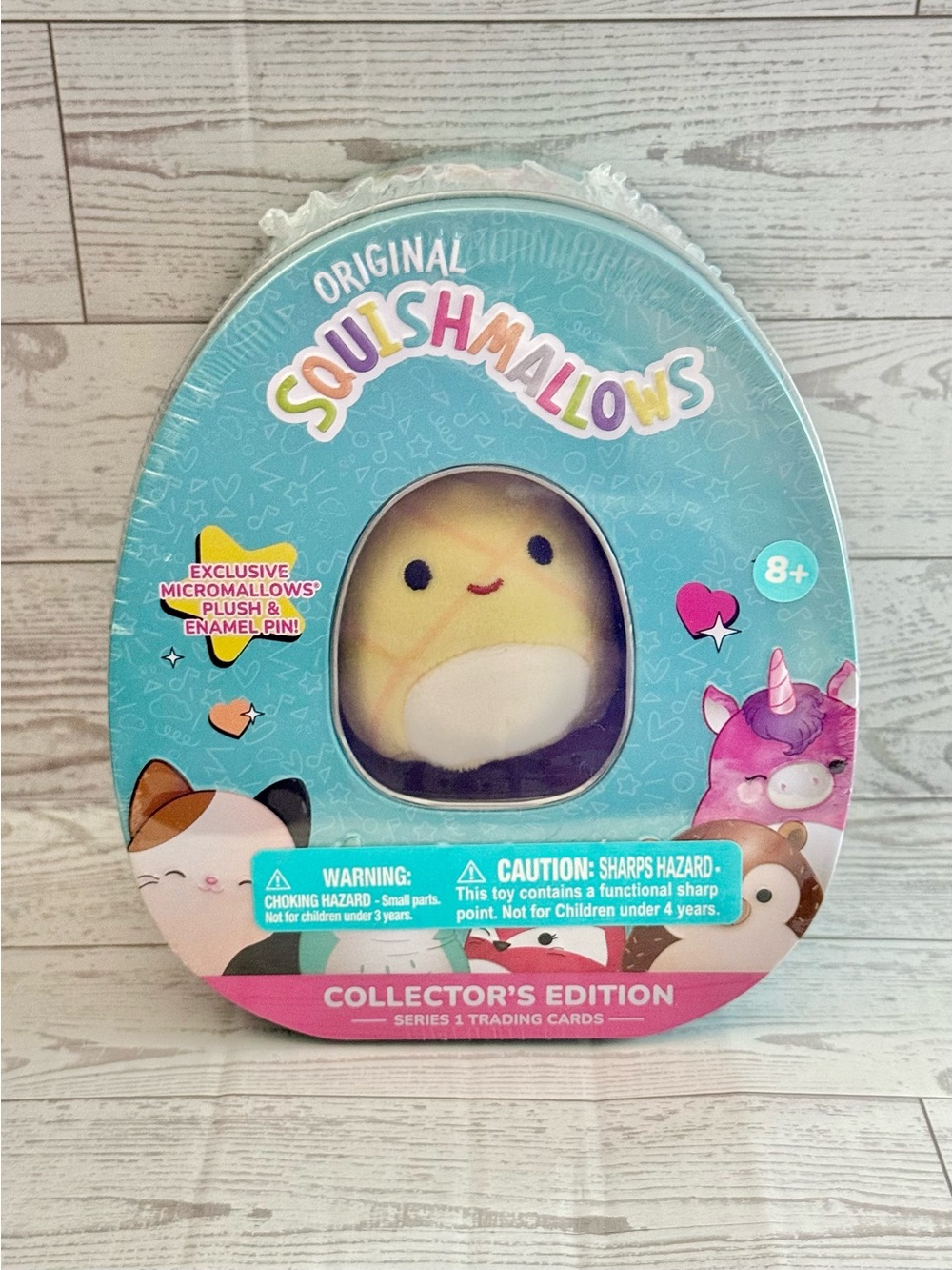 Kellytoy Squishmallows Maui Pineapple Collector's Edition Micromallow Tin SEALED